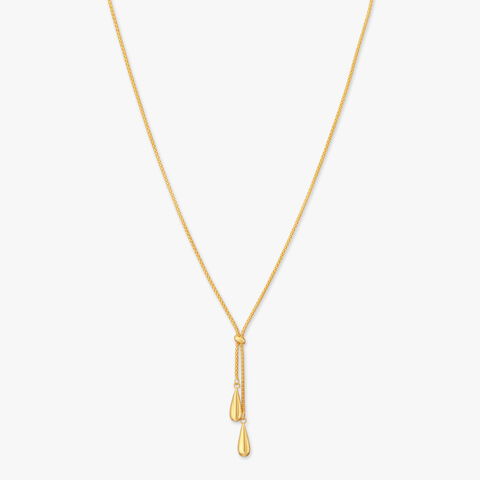 Sculpted Knot Gold Necklace