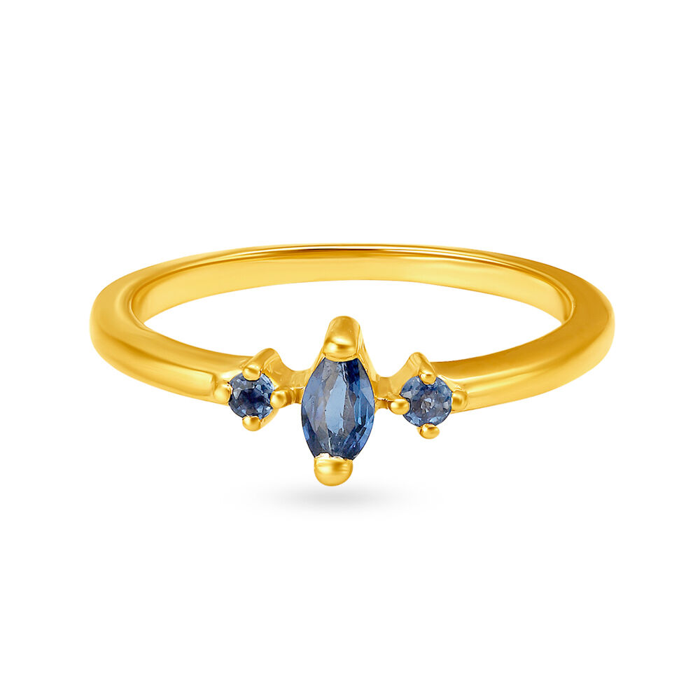 Blue diamond store ring tanishq