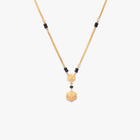 Radiant Blocks Gold Mangalsutra