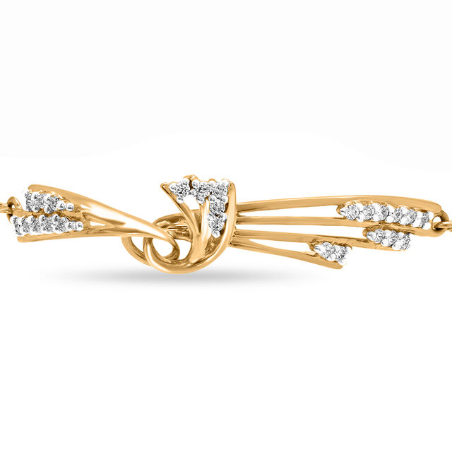 14 KT Yellow Gold Fancy Diamond Burst Bracelet,,hi-res image number null