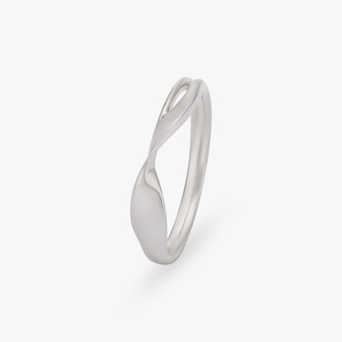 Matte Platinum Finger Ring