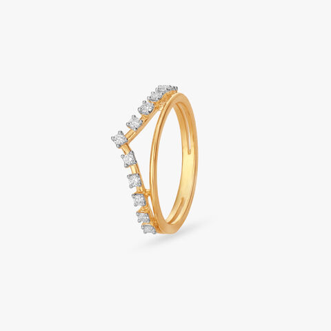 Chic Crown Diamond Finger Ring