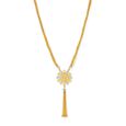 Floral Dual Toned Gold Chain,,hi-res image number null