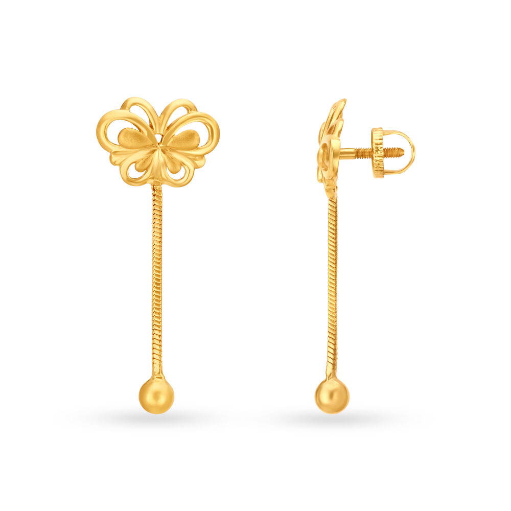Tanishq butterfly clearance earrings