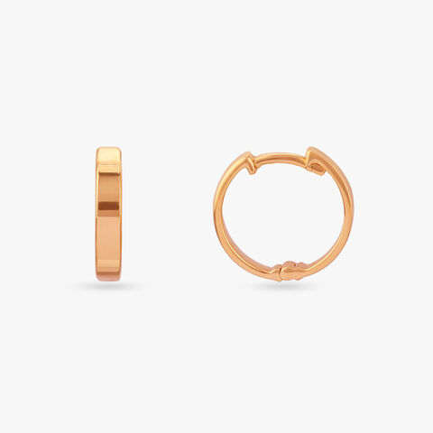 Refined Loop Gold Hoop Earrings