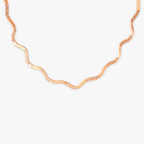 Gleaming Mirage Rose Gold Necklace