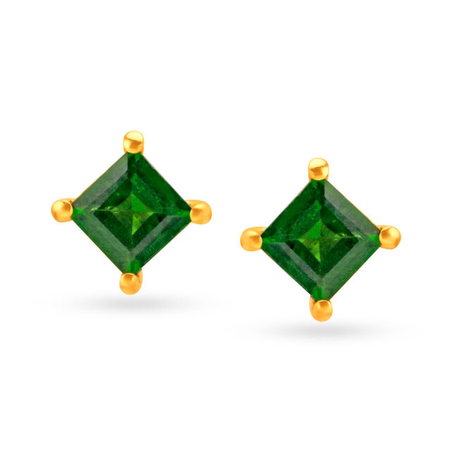Coloured Single Stone Stud Earrings,,hi-res image number null