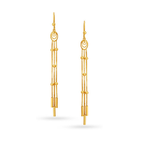Dreamcatcher Gold Hoop Earrings