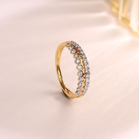 Royal Tiara Gold & Diamond Finger Ring