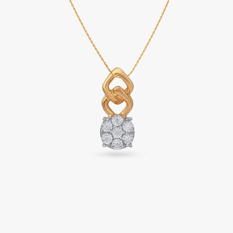 Interlock Glow Diamond Pendant