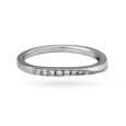 Gleaming Platinum Finger Ring,,hi-res image number null