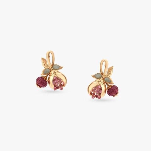 Canopy Bloom Gold Stud Earrings