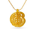 Dazzling 22 Karat Gold Paisley Pendant,,hi-res image number null