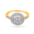Scintillating 18 Karat Yellow Gold And Diamond Cluster Ring,,hi-res image number null