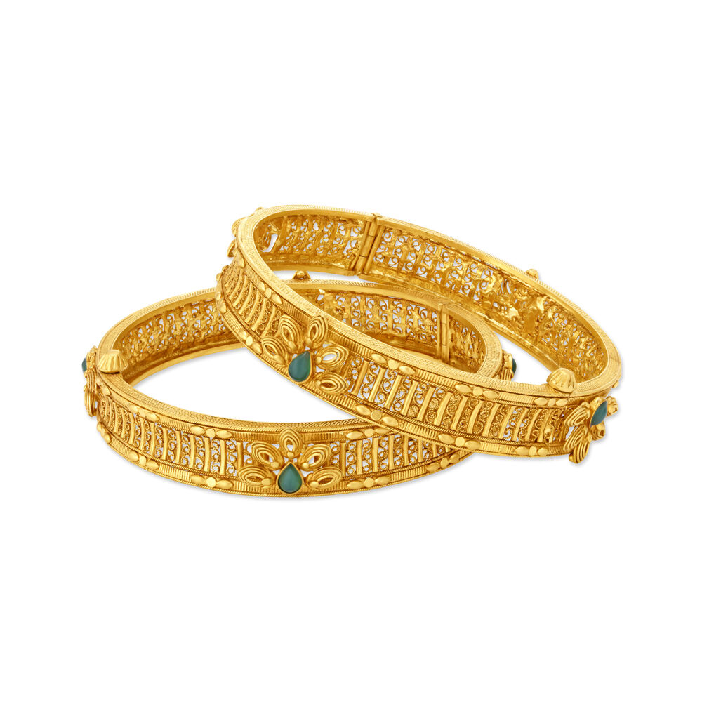Tanishq 18k top gold bangles