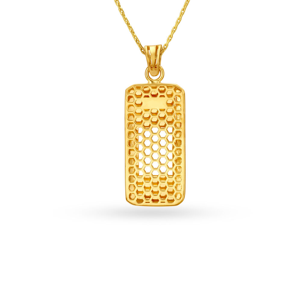 Honeycomb pendant deals necklace