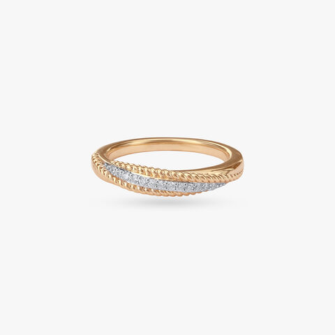 Textured Glow Diamond Ring