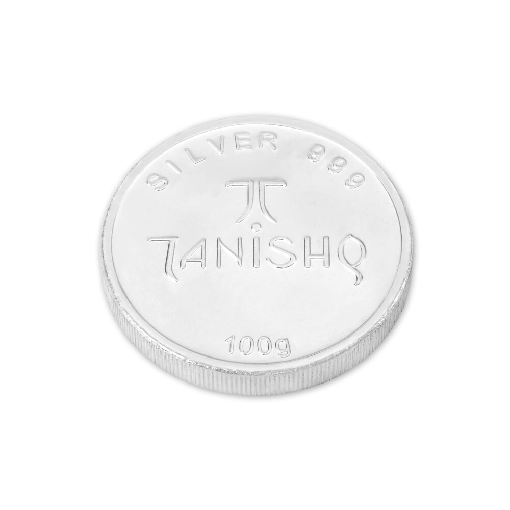Tanishq silver coin 100 gm price outlet