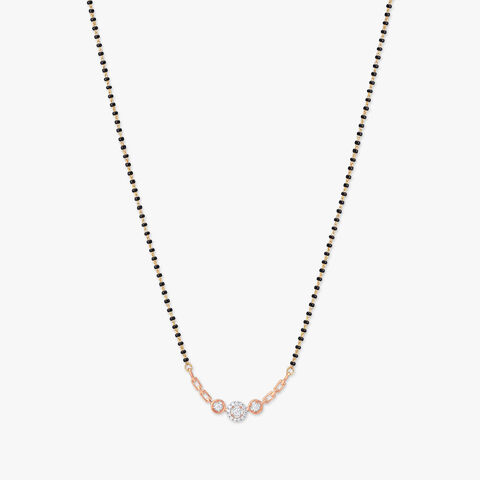 Circle Charm Diamond Mangalsutra