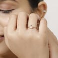 18KT Rose Gold Diamond ring,,hi-res image number null
