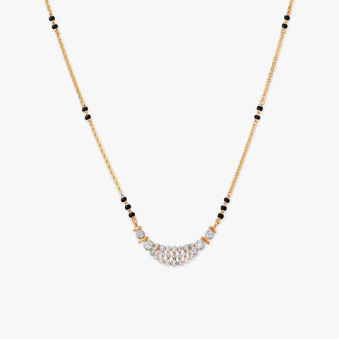 Halo Droplet Diamond Mangalsutra