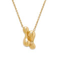 Mamma Mia 14 KT Yellow Gold Luminous Curves Pendant with Chain,,hi-res image number null