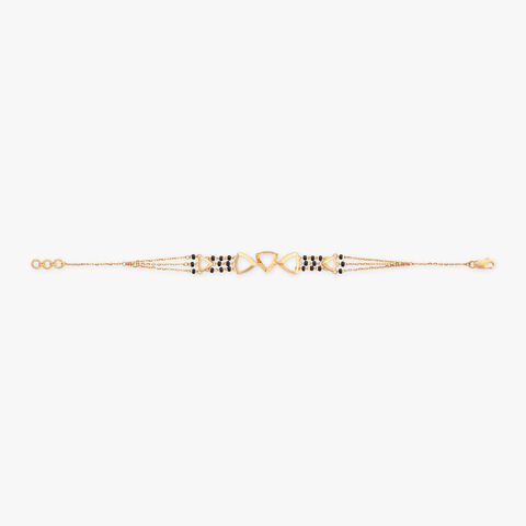 Geometric Flow Gold Bracelet