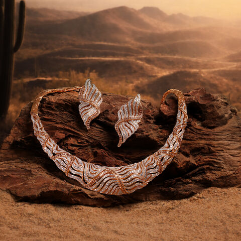 Whispering Dunes Diamond Necklace Set