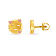 Cute Smiley Emoticon Stud Earrings for Kids,,hi-res image number null
