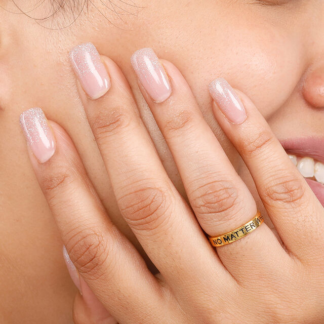 Mamma Mia 14 KT Yellow Gold Here For U  Ring,,hi-res image number null