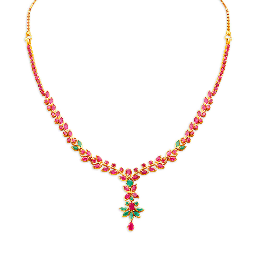Gul Emerald and Ruby Necklace