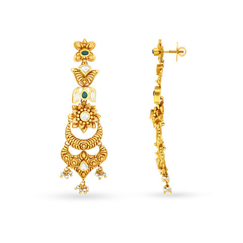 Tiered Floral Drop Earrings