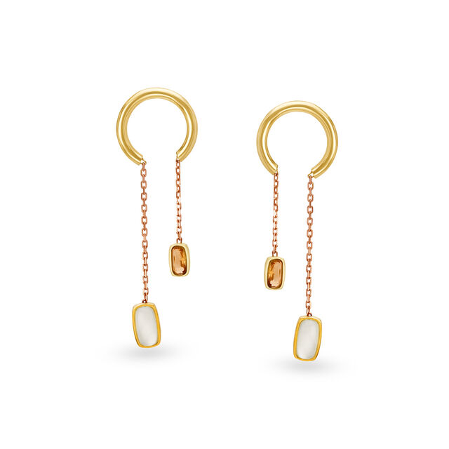 14KT Yellow Gold Drop Earrings,,hi-res image number null