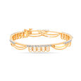 14 KT Yellow Gold Whimsical Bangle,,hi-res image number null