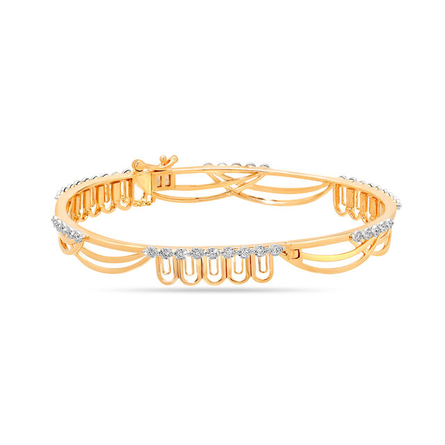 14 KT Yellow Gold Whimsical Bangle,,hi-res image number null