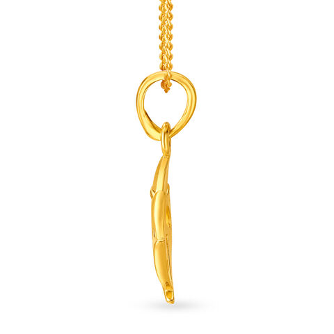 Eccentric Ganesha Gold Pendant