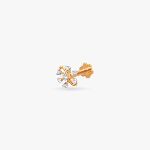 Starburst Bloom Diamond Nose Pin