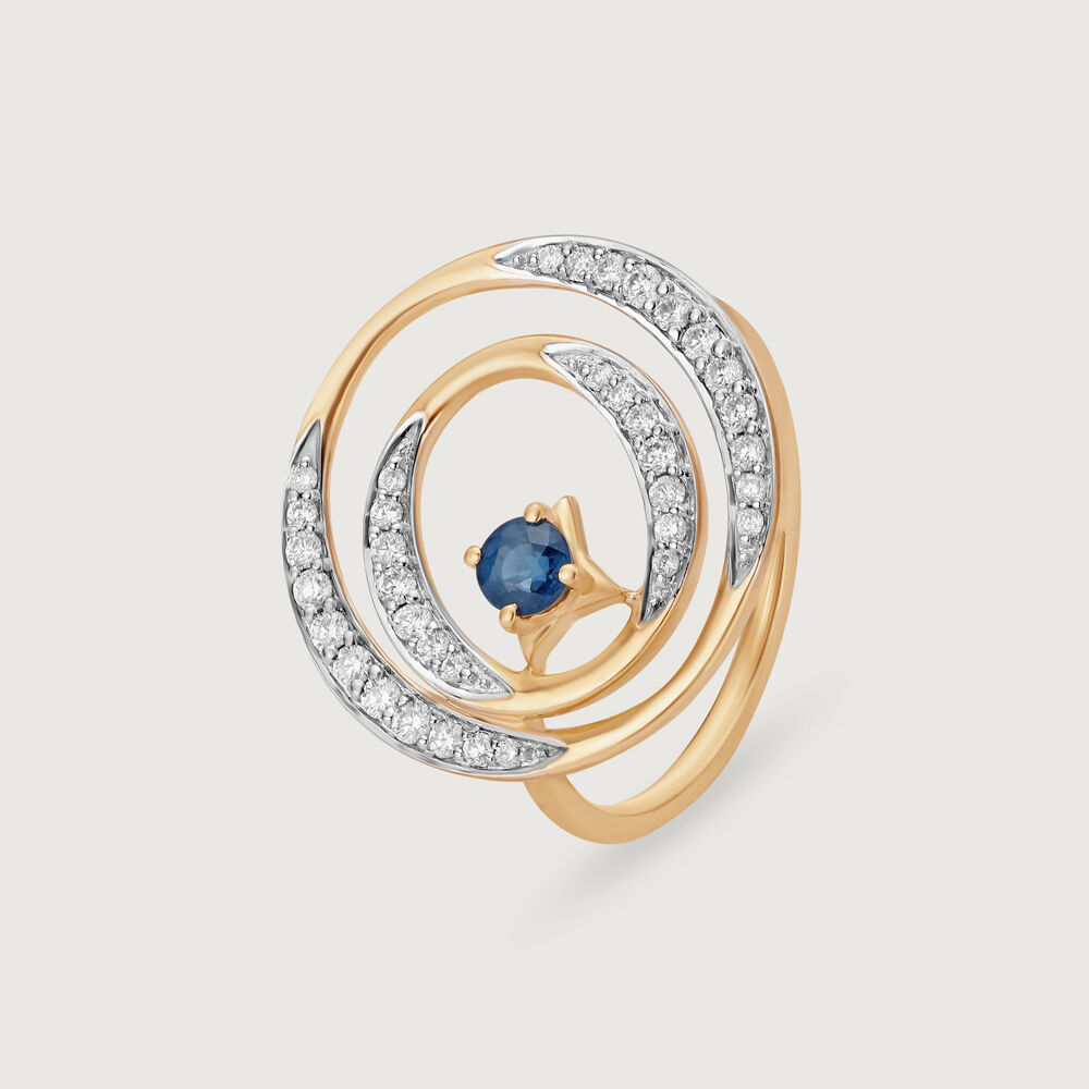Tanishq blue discount sapphire ring