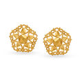 Traditional Dainty 3 Layer Gold Jhumkas,,hi-res image number null