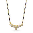 Timeless Leaves Diamond Mangalsutra,,hi-res image number null