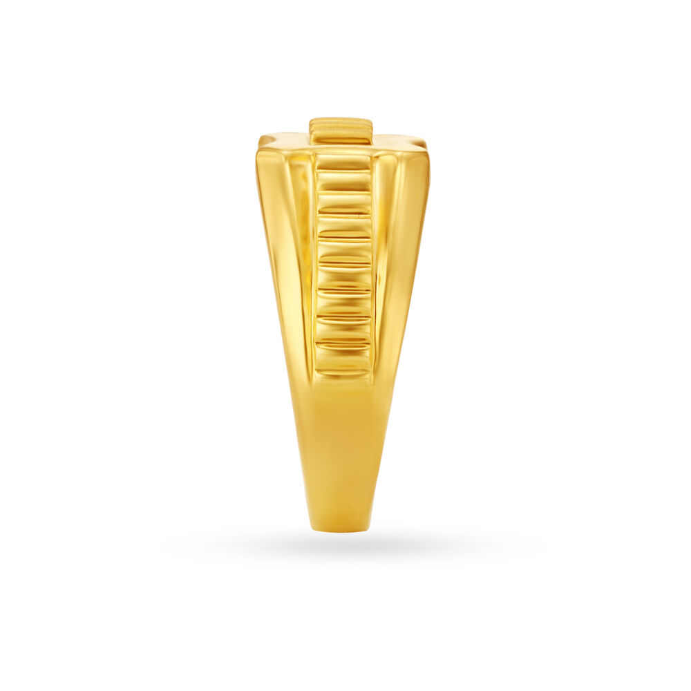 Tanishq gold ring for mens with price discount