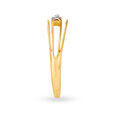 Minimalist 18 Karat Yellow And White Gold And Diamond Ring,,hi-res image number null