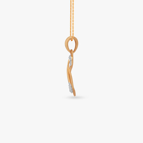Interlace Path Diamond Pendant