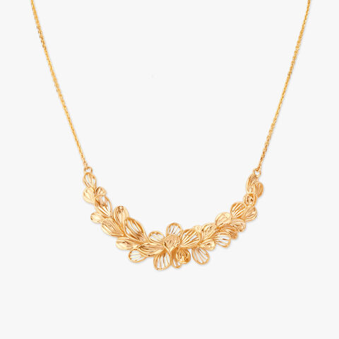 Bloom Cascade Gold Necklace Set