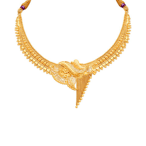 Artistic Peacock Gold Necklace Set