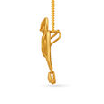 Contemporary Leaf Motif Gold Pendant,,hi-res image number null