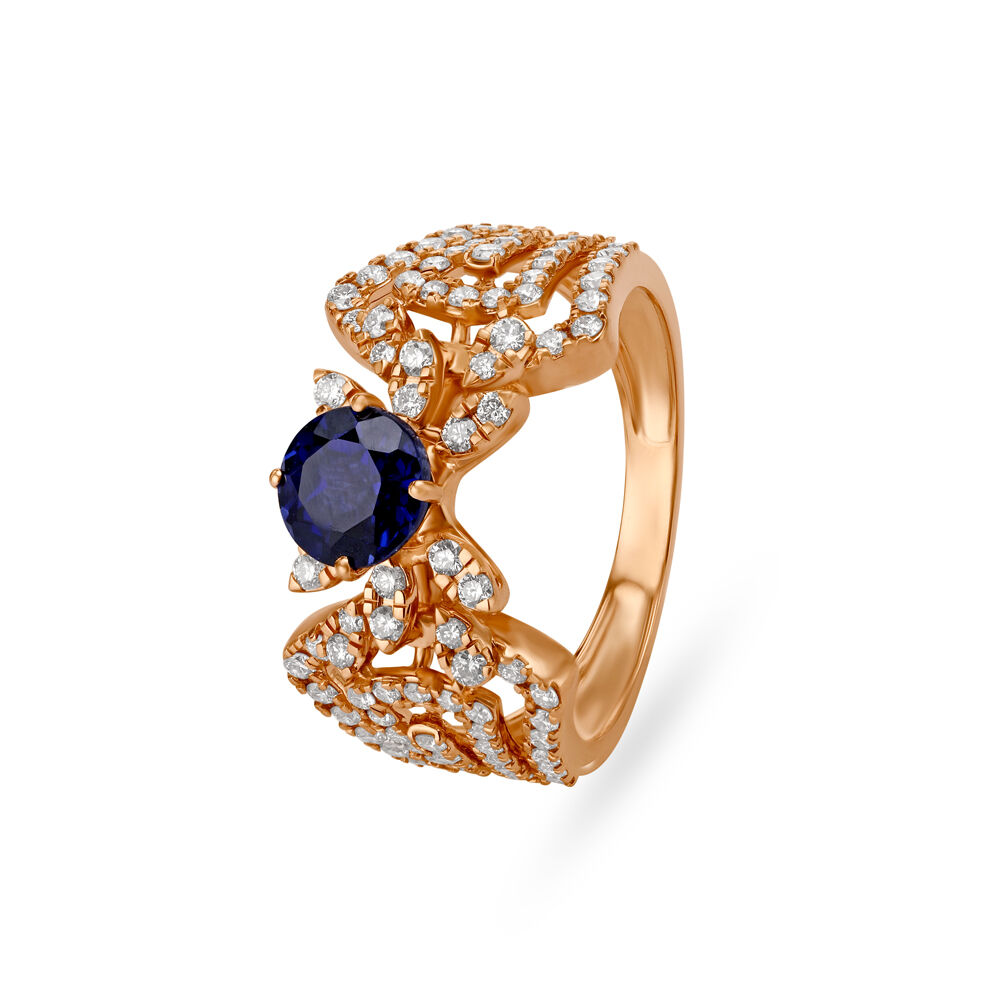 Yellow Sapphire Diamond Dainty Rings in 14k Solid Gold | Chordia Jewels