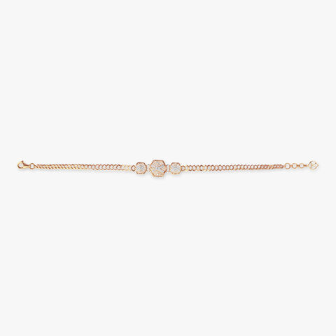 Geometric Hexa Diamond Bracelet