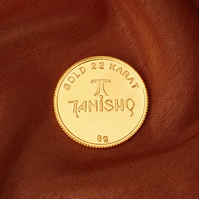 Thanjavur temple 8 gram Gold Coin,,hi-res image number null