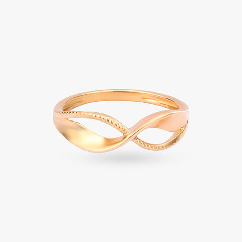 Eternal Curve Gold Ring alternate view 1